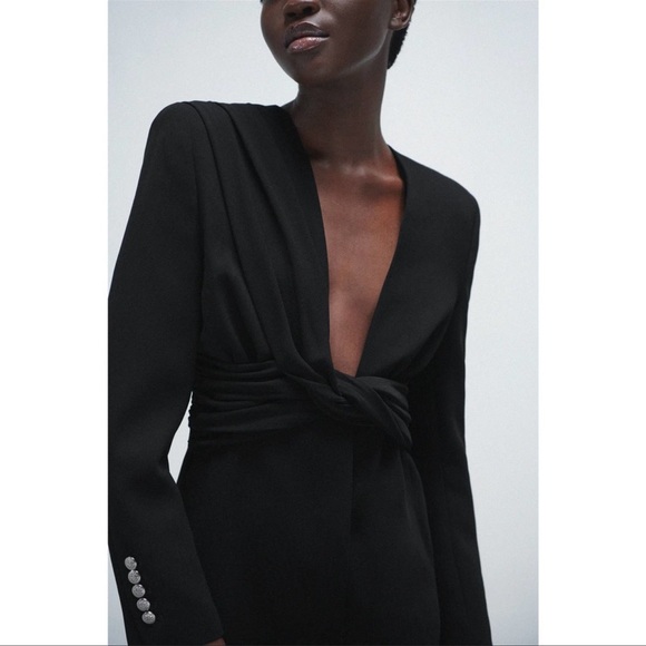 BLOGGERS FAV ZARA NWT DRAPED BLAZER DRESS-SOLD - Picture 12 of 17